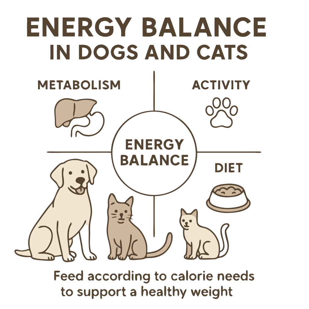 Energy Balance in Dogs and Cats