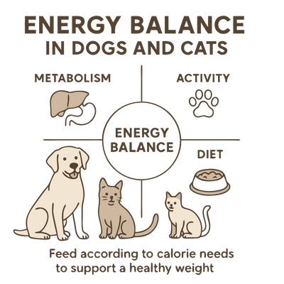 Energy Balance in Dogs and Cats