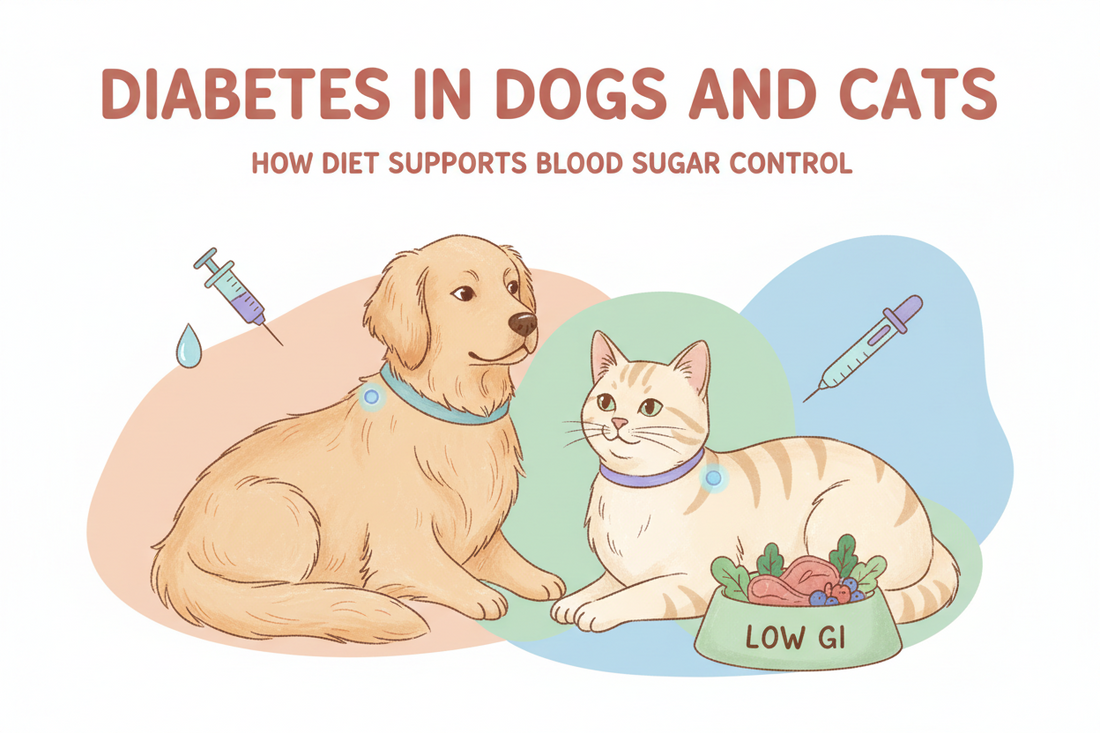 Diabetes in Dogs and Cats: How the Right Diet Supports Better Blood Sugar Control
